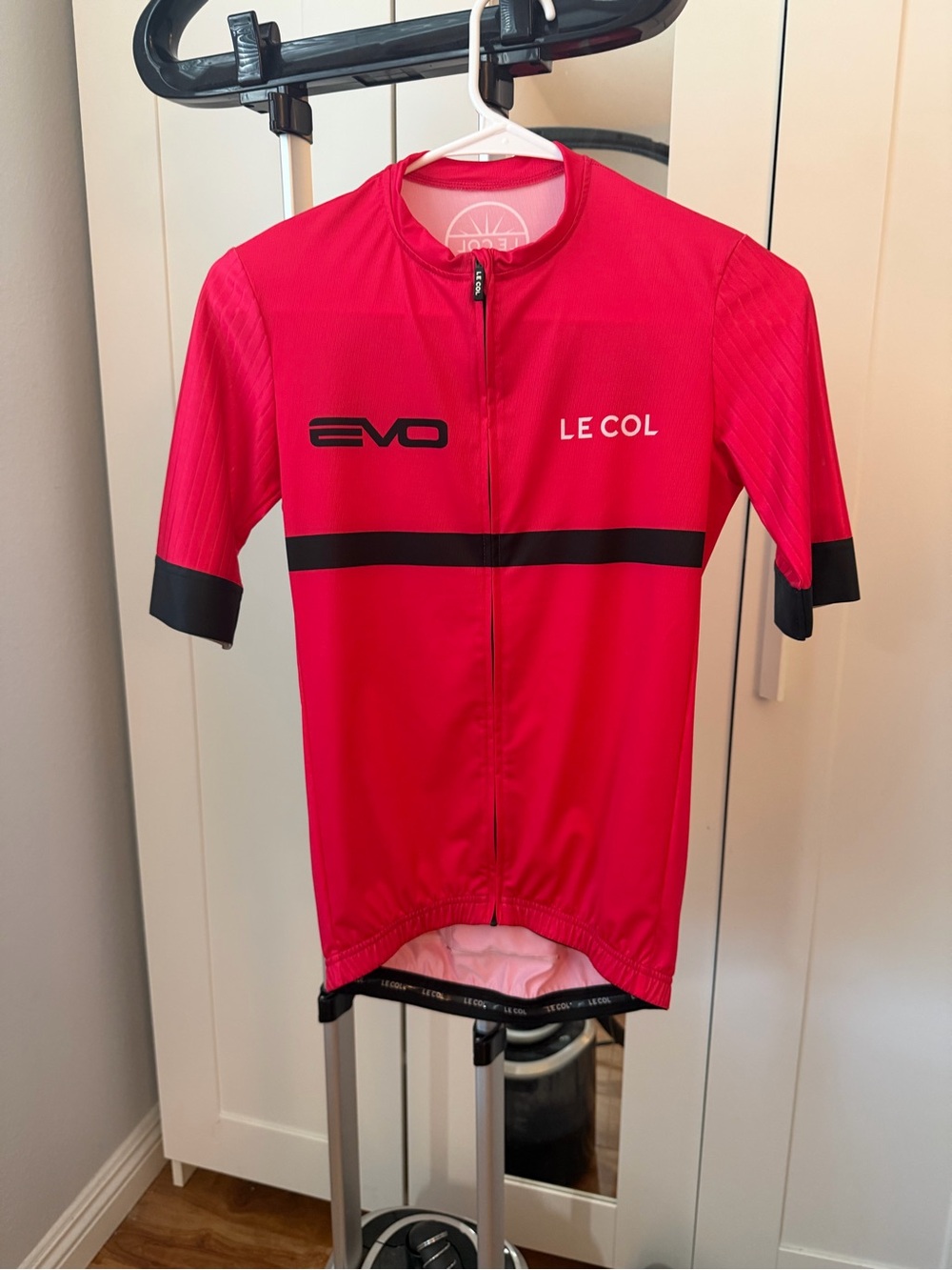 Le Col Men's Red EVO Cycling Jersey, Made in Italy